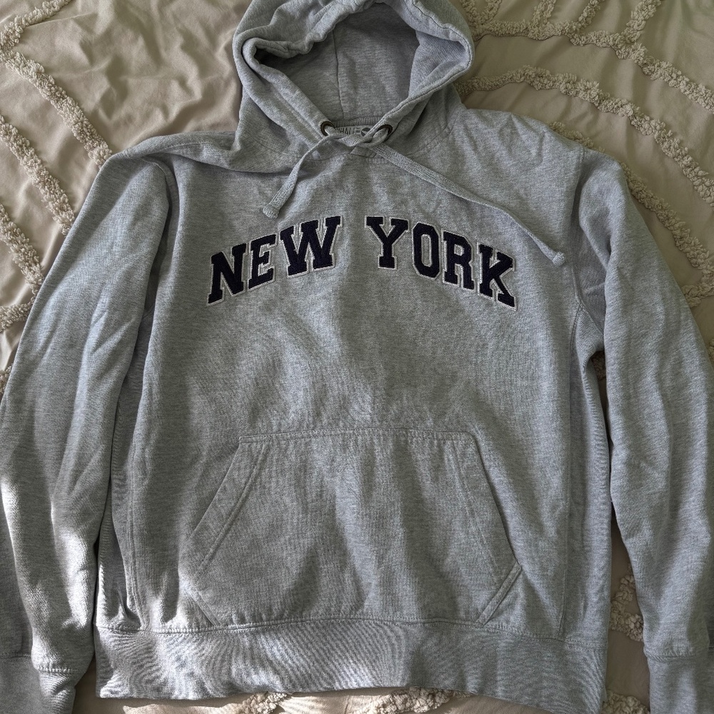 New York Gray Hoodie